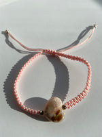 Load image into Gallery viewer, Flower Agate Adjustable String Bracelet
