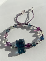 Load image into Gallery viewer, Fluorite Adjustable String Bracelet - Hello Kitty
