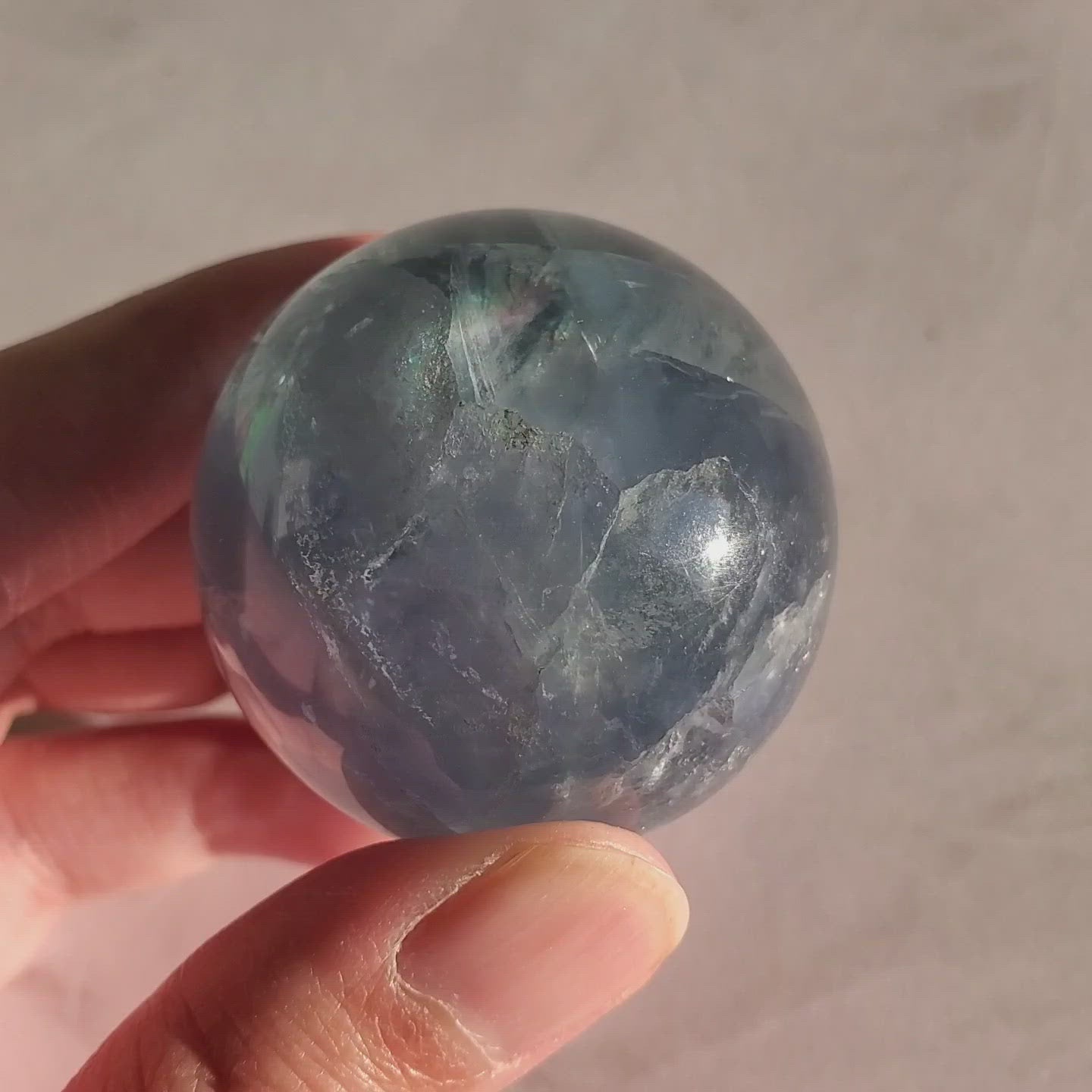 Blue Fluorite Sphere C