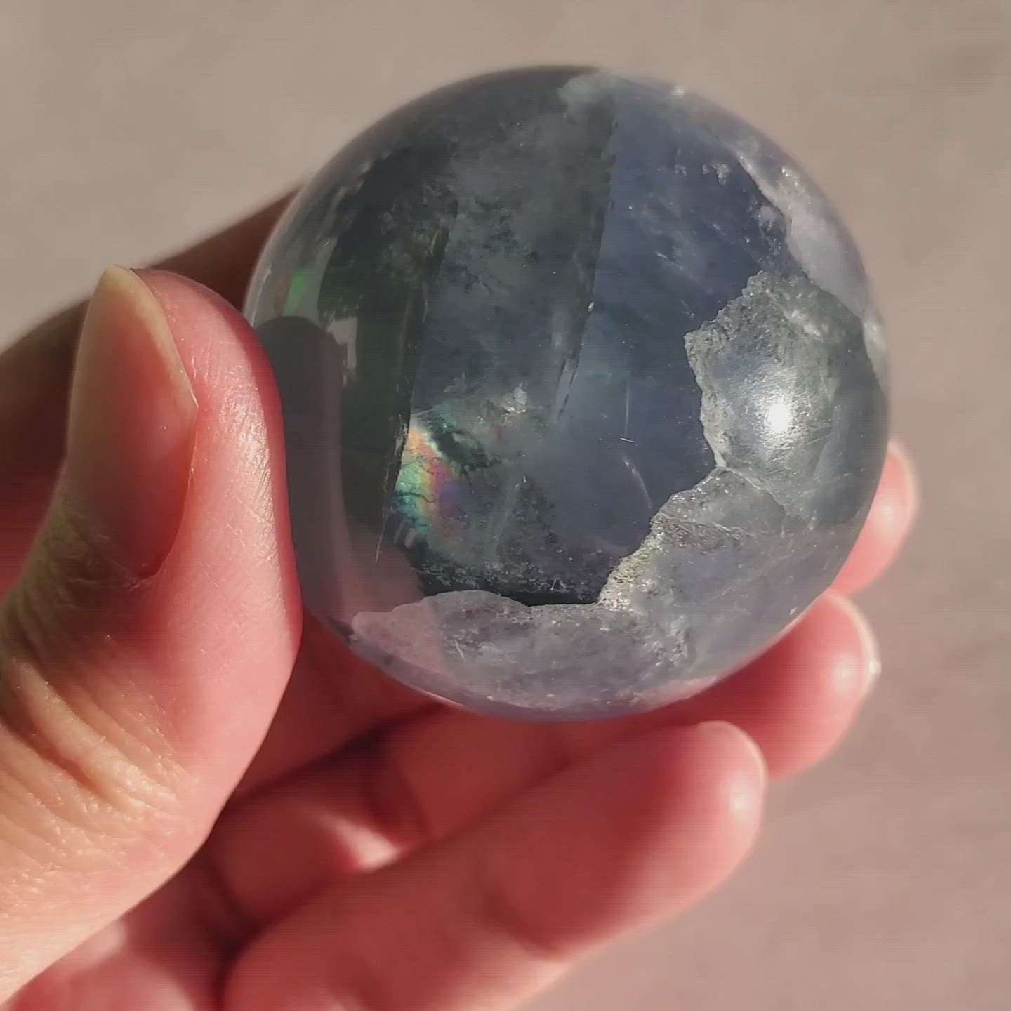 Blue Fluorite Sphere C