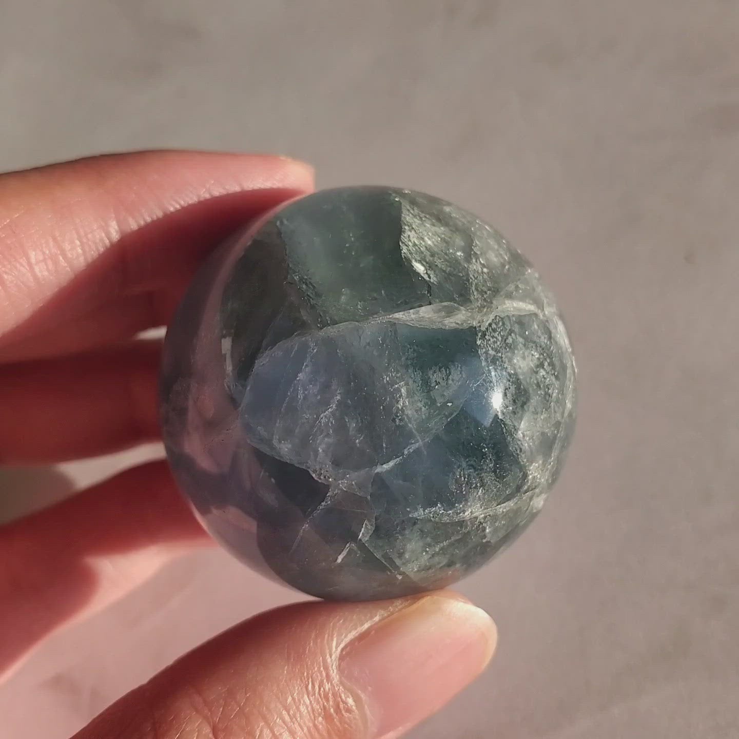 Blue Fluorite Sphere B